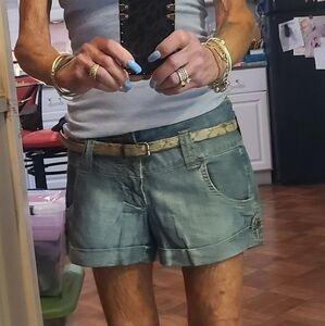 Jean Shorts W Cuff, Low Rider SZ 27